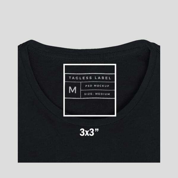 Full Color Transfer Neck Label / Tag  Thumbnail